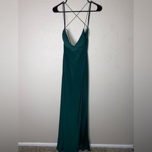 B. Darlin Bungee Back Side Slit Long Dress